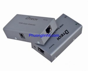 Bộ kéo dài cáp HDMI 60m qua cáp mạng LAN chính hãng Dtech DT-7009
