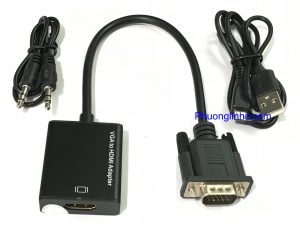 Cáp chuyển VGA sang HDMI có Audio hàng cao cấp