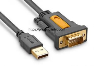 Cáp USB to Com RS232 DB9 chính hãng Ugreen 20222 dài 2m