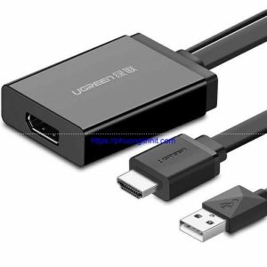 Bộ chuyển đổi HDMI và USB sang Displayport hỗ trợ 4K*2K Ugreen 40238 cao cấp