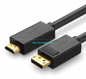 Cáp Displayport 1.2 to HDMI dài 5m hỗ trợ 4K*2K Ugreen UG-10204