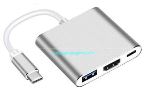 Cáp chuyển đổi USB TypeC sang HDMI, USB 3.0 và USB Type-C