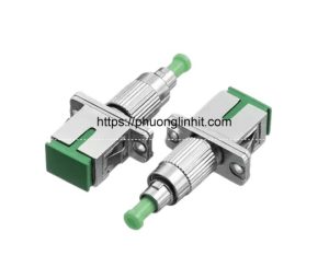 Adapter quang chuyển đổi SC to FC/APC SM, đầu nối sc-fc Simplex vỏ sắt