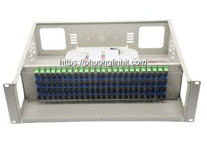 Hộp phối quang ODF 96FO chuẩn SC/APC 96Core SC/UPC 96 sợi lắp tủ rack (đầy đủ phụ kiện)