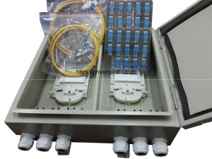 Hộp phối quang ODF 96 Core LC/UPC ngoài trời bao gồm đủ phụ kiện