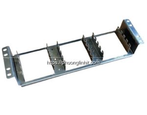 Đế inox cài phiến 150 đôi, Khung giá MDF/BMF/ gắn Rack 19″ inch -3U lắp được 15 phiến Krone