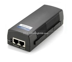 Nguồn PoE 54v-60w 2 Port(1 Data in+ 1 Data PoE Out) tốc độ 10/100/1000 Gigabit KMEtech PSE156G