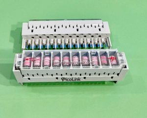 Phiến chống sét 10 đôi gắn phiến Krone, Bảo an chống sét 3 tiếp điểm hãng Picolink