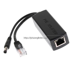 Bộ tách tín hiệu POE Splitter 12V (Gigabit) Chuyển nguồn POE Splitter 48V sang 12V-DC cho camera và thiết bị mạng