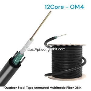Cáp quang Multi mode OM4 12FO (12 sợi/12 core) ZC-GYXTW-12C-MM-OM4 50/125µm outdoor