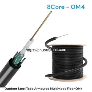 Cáp quang Multi-mode OM4 8FO (8 sợi/8 core) ZC-GYXTW-8C-MM-OM4 50/125µm outdoor