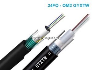 Cáp quang 24FO (24 sợi/24 core) Multimode OM2 GYXTW-24C-MM 50/125µm indoor/outdoor
