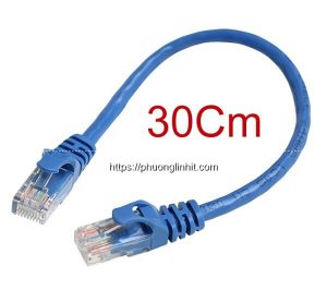 Dây nhẩy mạng Cat6 30cm, UTP (Unshielded Twisted Pair), hãng Picolink PL-62300-03