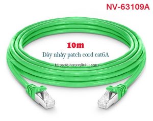 Dây nhảy mạng Cat6A STP 10m chính hãng Novalink NV-63109A – Tốc độ 10Gbps, 550Mhz