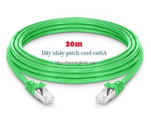 Dây nhảy mạng Cat6A S-FTP dài 20m chính hãng Novalink NV-63111A tốc độ 10Gb – 550Mz