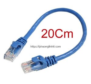 Dây nhẩy Cat6 20cm, UTP (Unshielded Twisted Pair), Picolink PL-62300-02 lõi đồng