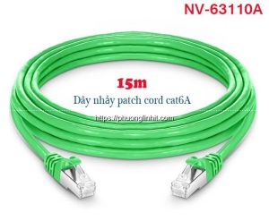 Dây nhảy Patch Cord Cat6A STP 15m Novalink NV-63110A chính hãng Tốc độ 10Gb-550Mhz