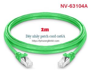 Dây nhảy mạng Patch Cord Cat6A 2m STP hãng Novalink NV-63104A tốc độ 10Gb