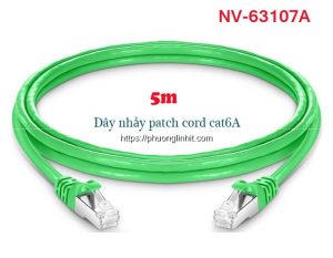 Dây nhảy patch cord Cat6A STP 5M Novalink NV-63107A chính hãng – Tốc độ 10Gbps, 550Mhz