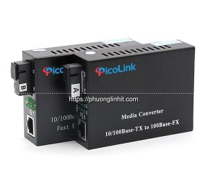 Bộ chuyển đổi quang điện 1 sợi 10/100/1000Mbps, Converter PicoLink PL-GS-01A/B