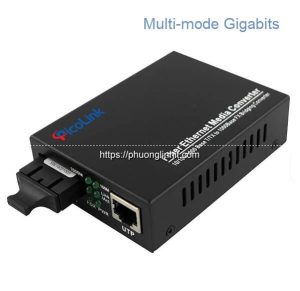 Bộ chuyển đổi quang điện Multimode 10/100/1000M, Converter Gigabit PL-GM-02