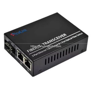 Bộ chuyển đổi quang điện SFP sang 2 cổng Lan Rj45 hãng Picolink PL-1SFP-2G