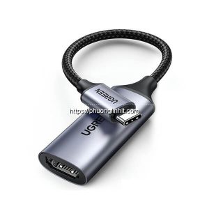 Cáp chuyển USB type-C to HDMI2.0 hỗ trợ 4K@60Hz chính hãng Ugreen 70444 bọc nhôm cao cấp